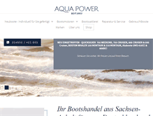 Tablet Screenshot of 1a-aquapower.de